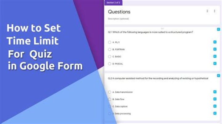 Can you set a time limit on Google Forms?
