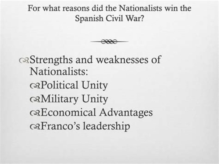 Did the nationalists win the spanish civil war?