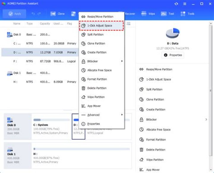 Does shrinking a partition delete data?