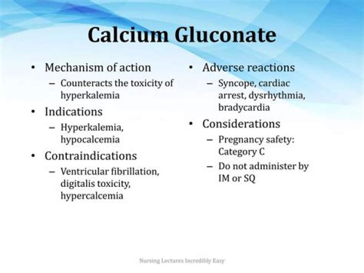 How calcium gluconate works in hyperkalemia?