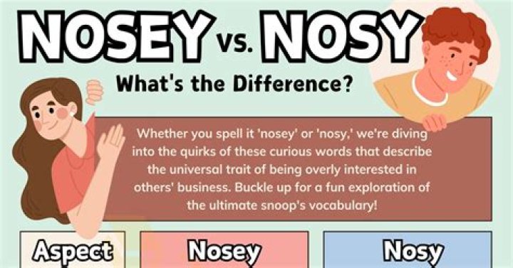 How can you tell if someone is Nosey?