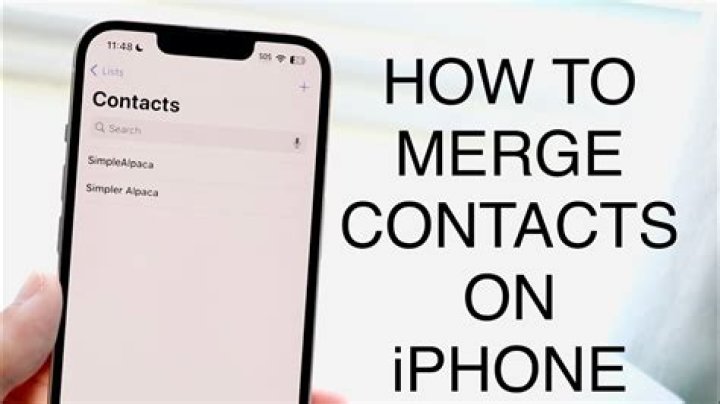 How do I merge contacts on Mac?