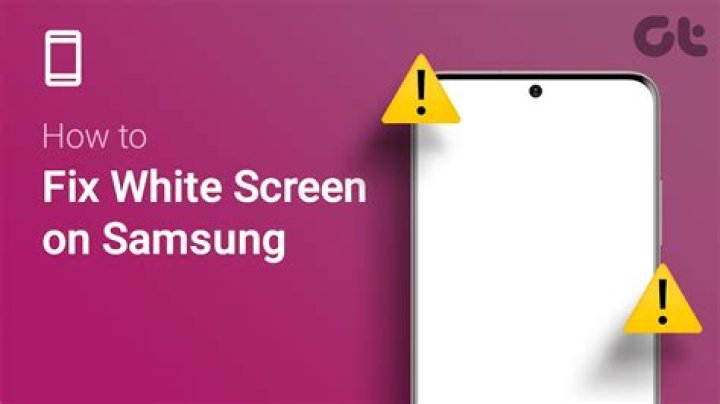 How do you fix a white screen on a tablet?