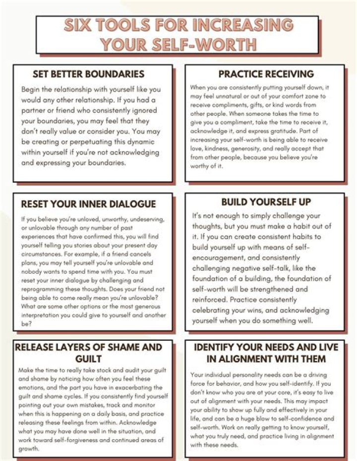 How do you help someone build self worth?