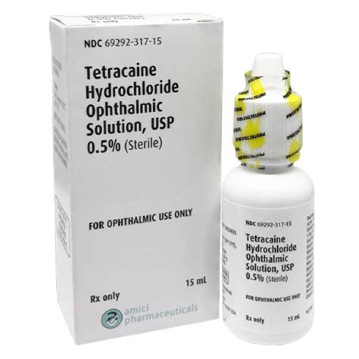 How often can you use tetracaine hydrochloride?