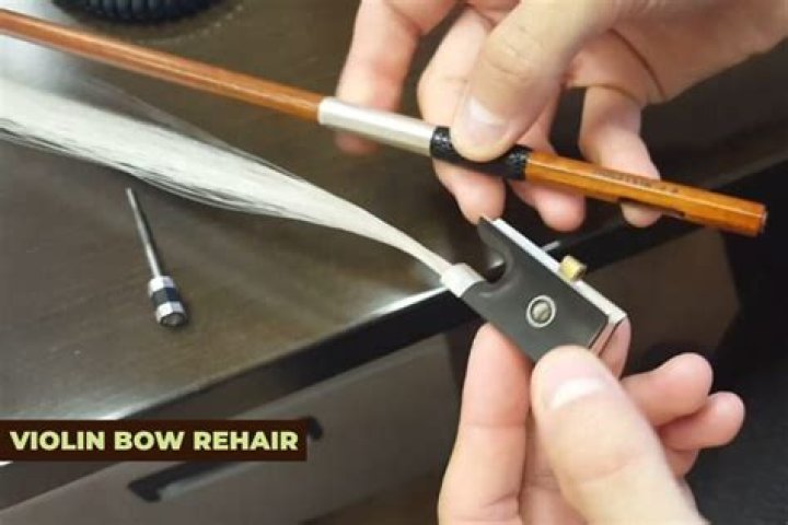 What is a violin bow rehair?