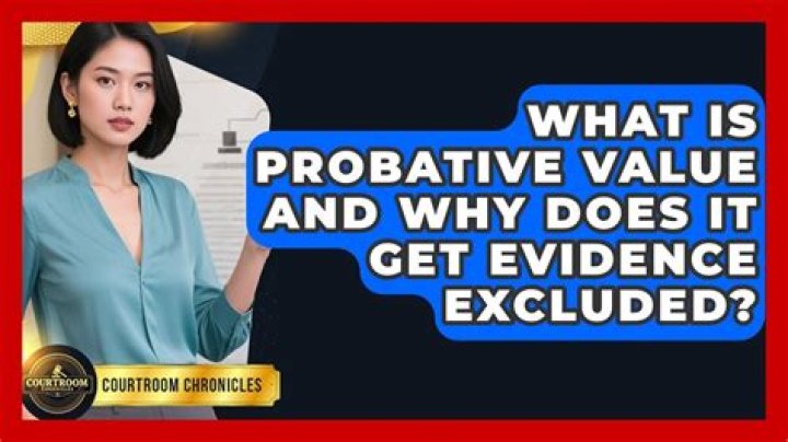 What is probative value?