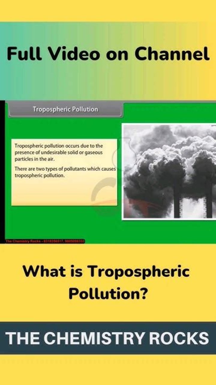 What is tropospheric pollution?