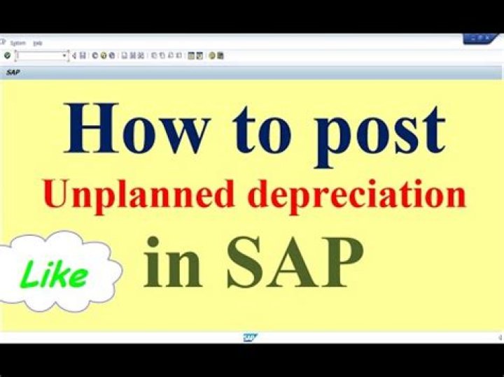 What is unplanned depreciation in sap?