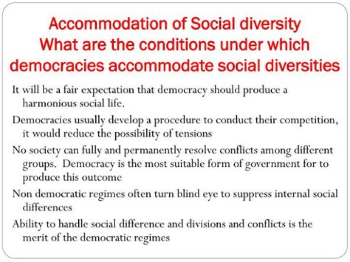 Which democracies accommodate social diversities?