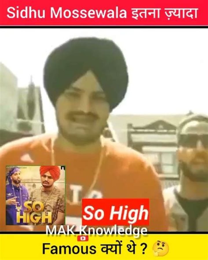 Why is sidhu moose wala famous?