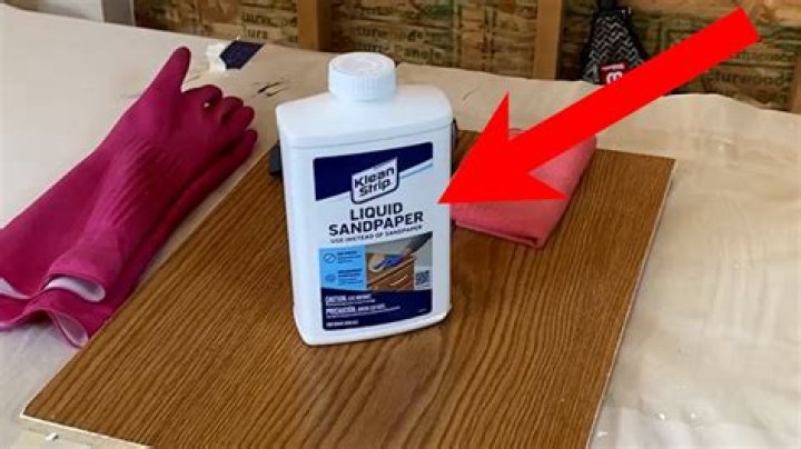 Will liquid sandpaper remove stain?